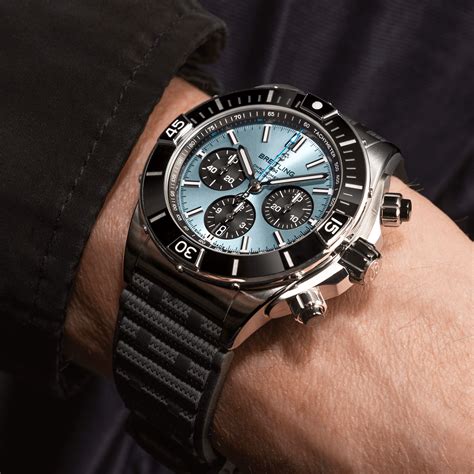 breitling ice blue chronomat